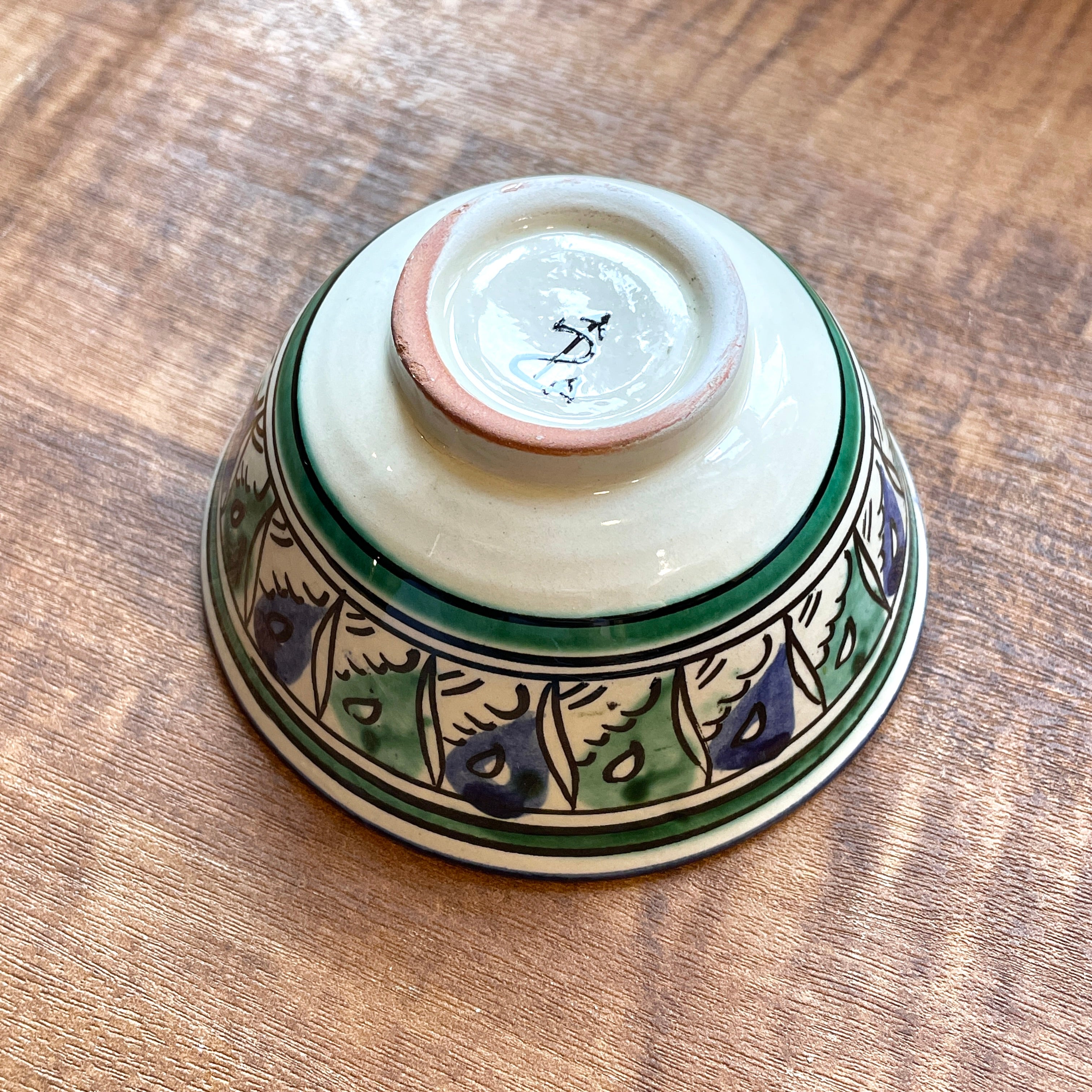 カップ/飾り皿【10.5cm】リシタン陶器｜ウズベキスタンのおしゃれな器（輸入雑貨・インテリア）