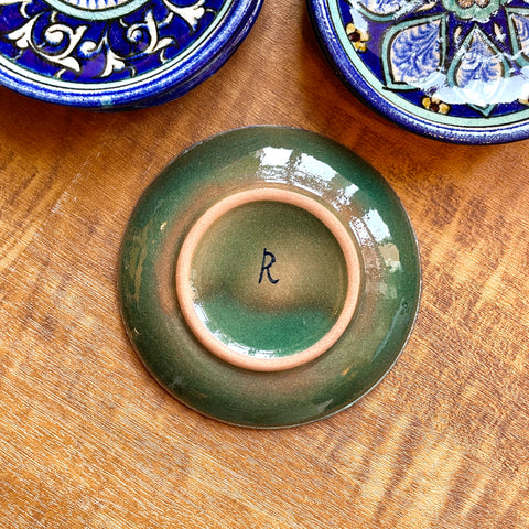 小皿 / 豆皿【11.5cm】アリシェル工房｜ウズベキスタンの美しいうつわ（輸入食器・陶器）