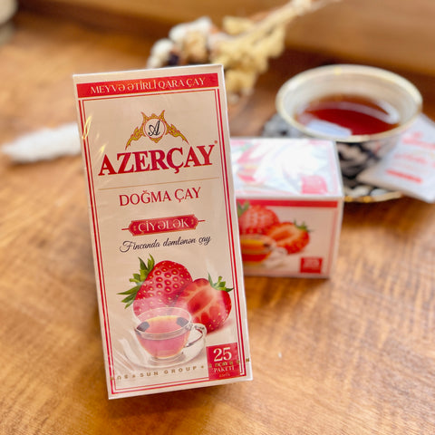 AZERÇAY【25袋入り】ストロベリーフレーバドティー｜アゼルバイジャンのおいしい紅茶