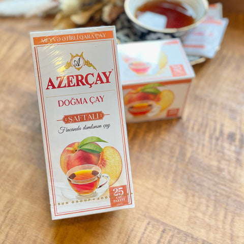 AZERÇAY【25袋入り】ピーチフレーバドティー｜アゼルバイジャンのおいしい紅茶