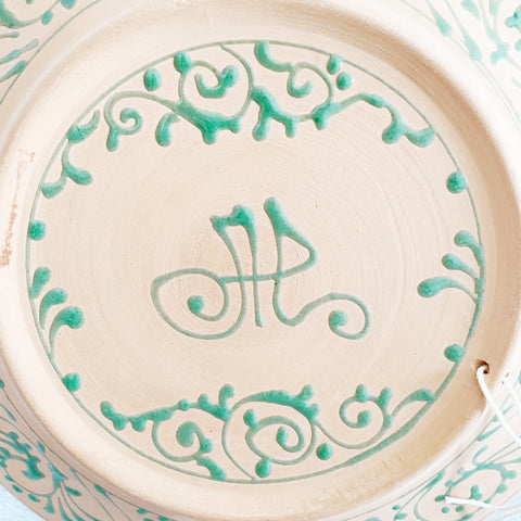 プレート/飾り皿【23cm】アリシェル工房｜ウズベキスタンの美しい陶器（輸入食器・インテリア）