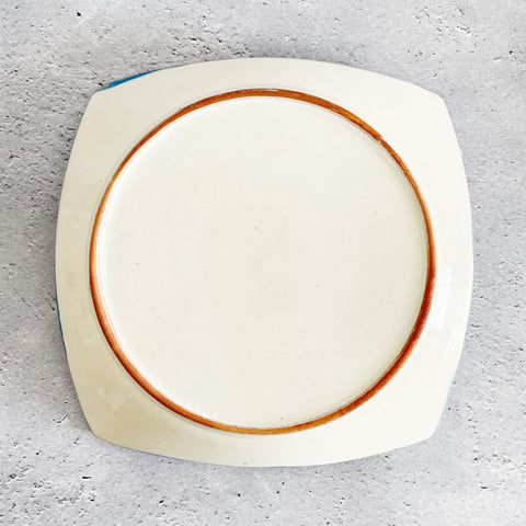 飾り皿／絵皿【21cm】リシタン陶器｜ウズベキスタンのおしゃれなアウトレット食器（輸入食器・インテリア）