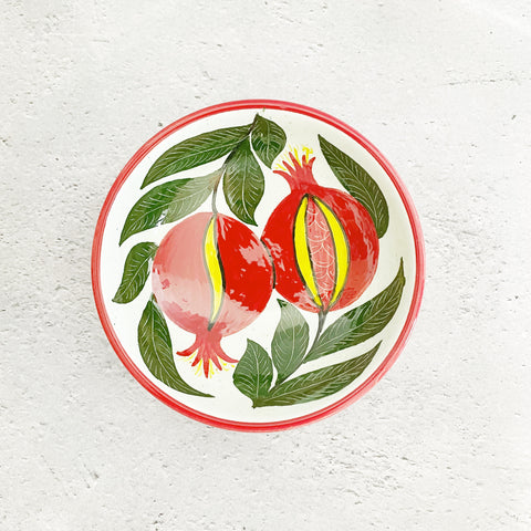 絵皿【11cm】リシタン陶器｜ウズベキスタンのおしゃれなうつわ（輸入インテリア・雑貨）
