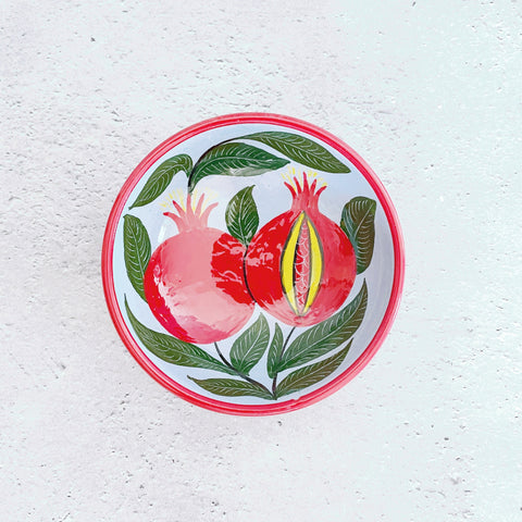 絵皿【11cm】リシタン陶器｜ウズベキスタンのおしゃれなうつわ（輸入インテリア・雑貨）