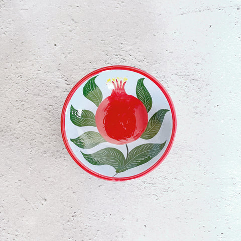 絵皿【9.5cm】リシタン陶器｜ウズベキスタンのおしゃれなうつわ（輸入インテリア・雑貨）