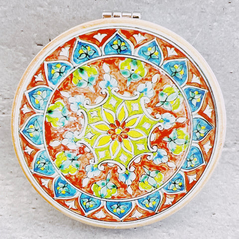 コンパクトミラー【7cm】ウズベク雑貨｜ウズベキスタンの可愛いコスメ雑貨